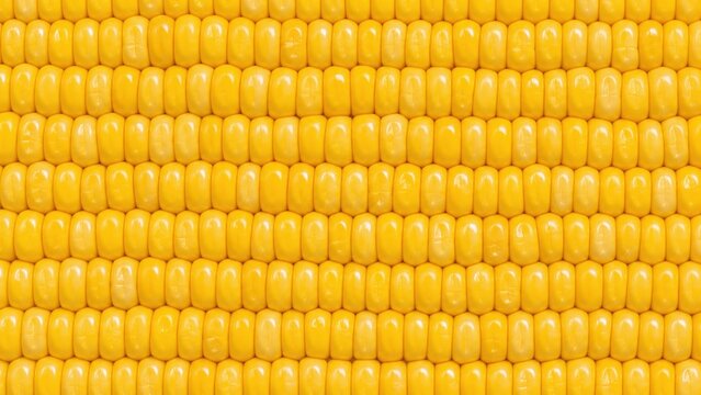 Golden corn kernel texture arranged in tightly packed rows
