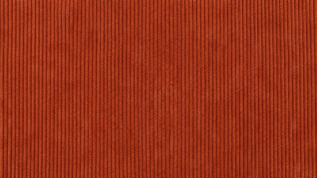Terracotta corduroy texture with fine parallel vertical ribs