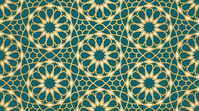 Islamic geometric star pattern