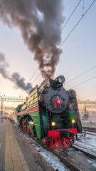 Steam locomotive p36 is the last passenger locomotive produced in the USSR © Dmitrii Potashkin