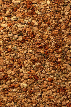 Cork vertical background. Brown yellow color textured cork board background. Natural cork texture. Top view background. High resolution photo. Full depth of field.