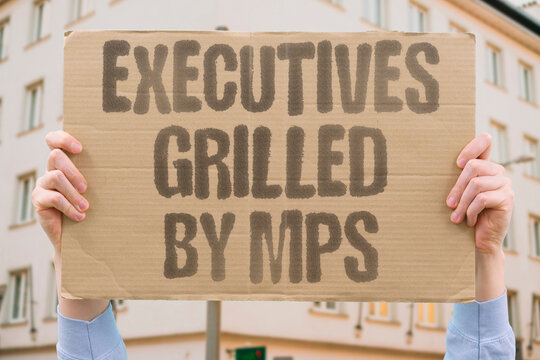 "Executives grilled by MPs" Bank leaders answer tough questions. BANK. EXECUTIVES. HEARING. LAWMAKERS. SCRUTINY.
