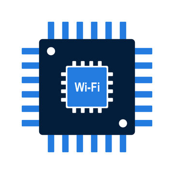 Integrated Wi-Fi Chip Technology Microprocessor.