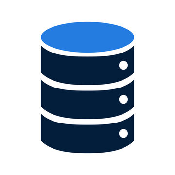Database Icon Symbol Representing Data Storage.