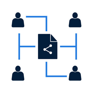 Digital Network Sharing Document Between People.