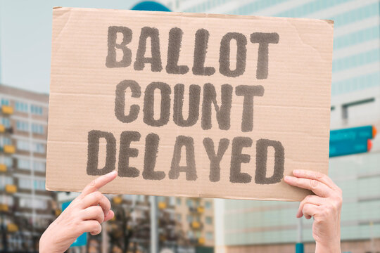 "Ballot count delayed" Slow tallies leave close race unresolved. BALLOTS. COUNT. DELAY. ELECTION. ALASKA.