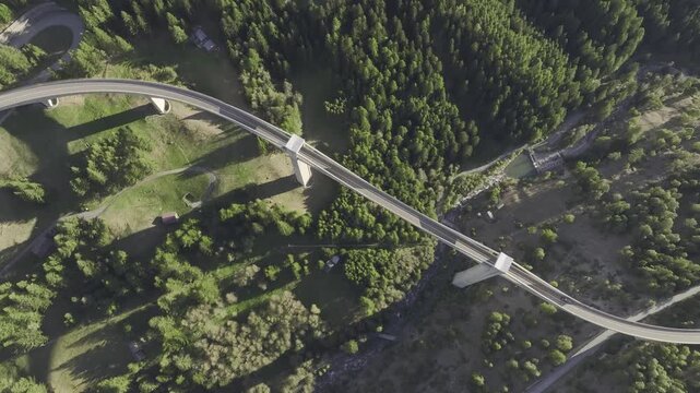 Ganter Bridge, Simplon Pass Road, Ganter Valley, Ried-Brig, Valais, Switzerland