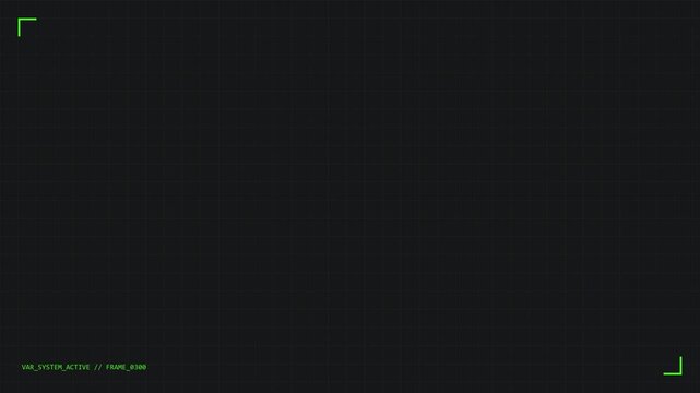 Soccer VAR Decision Kinetic Text Neon Cyberpunk Style Motion Graphic Loop Animation Alpha Channel