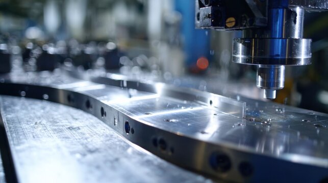 Hydraulic press machine forming smooth curved geometries on sheet metal using industrial stamping tooling.