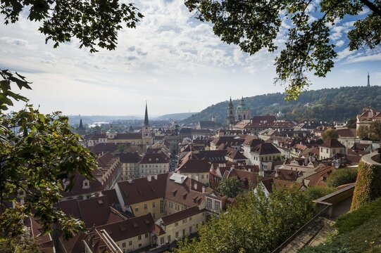 Overlook over Prague from the Prague castle, Prague, Czech Republic