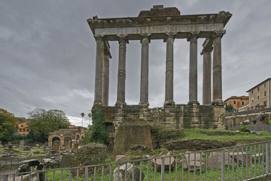 Roman Forum excavation site, Rome, Italy