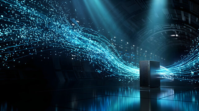 network congestion, data overload concept

