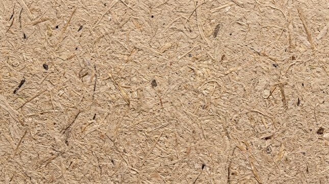 A closeup of compressed wood fibers reveals rich organic texture, showcasing natural materials, sustainable craftsmanship, and rustic simplicity through earthy tones and tactile detail.