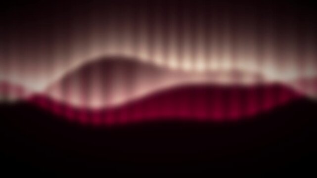 Seamless looping ruby red aurora light curtains with light accents, vibrant abstract motion background 4K