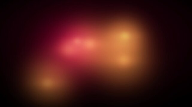 Elegant abstract ruby red and gold glowing light orbs background, seamless loop 4K