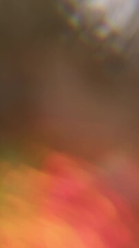 Vertical video. Prism blur light. Holographic flare. Colorful kaleidoscopic beam crystal reflection. Fluorescent rainbow twinkle abstract background.