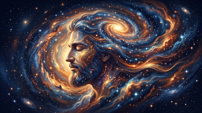 Cosmic Consciousness - A Divine Being Merged with the Universe.