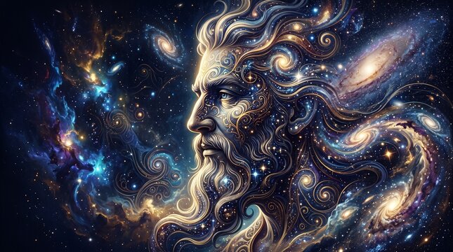 Cosmic Deity - A Divine Being Embodied by the Universe and Stars.