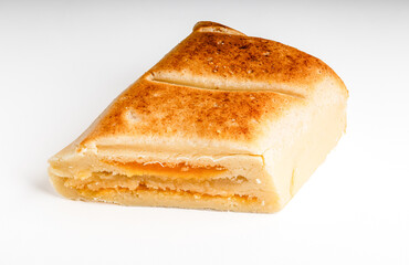 Pan de Cadiz Typical sweet from Andalusia, Spain. Baked dessert of marzipan for christmas. © josevgluis