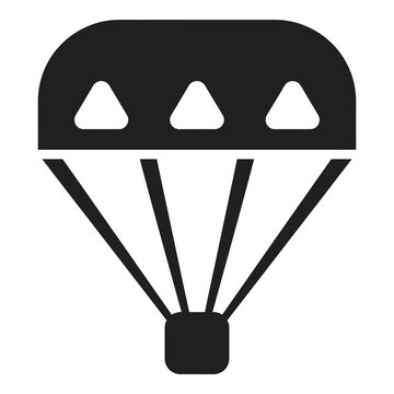 Parachute icon landing gear descent safety