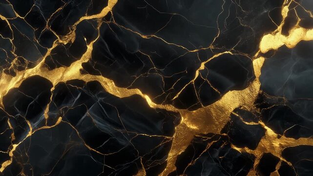 Marble Black Gold Texture Abstract Background Design