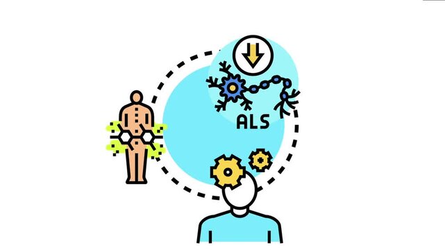Prion related neurodegeneration process the impact on neurons, the human body, and brain function, symbolizing neurological illness and medical research
