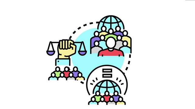 People advocating for civil liberties. Human rights. Social justice. And equality. Gathering to protect freedom and protest government overreach or restrictions