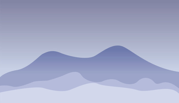 Soft Blue Wave Abstract Background Vector Illustration