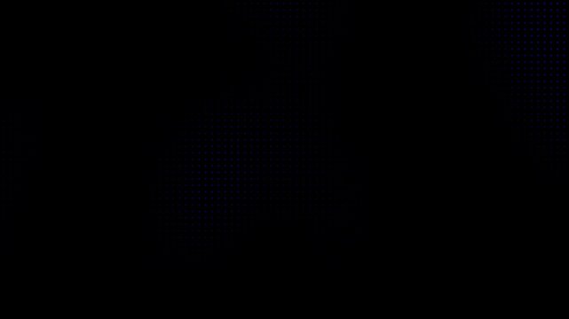  Animated abstract technology dark background random dots and grid 4K.