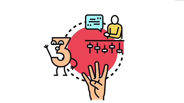 People learning to count, process data, and improve quantitative expertise through teaching and practical application, symbolizing education in numbers