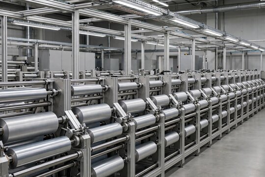 Full slit-roll rewind row, rewind bay
