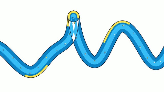 Wave Propagation of Fluid Through a Curved Channel