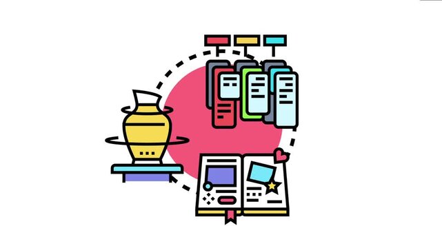 Prompt crafting icon for creative command generation. the process of designing effective text inputs for artificial intelligence models and innovative content creation development