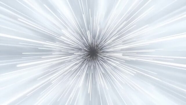 Cosmic Hyperspace Travel Through Nebula at Light Speed