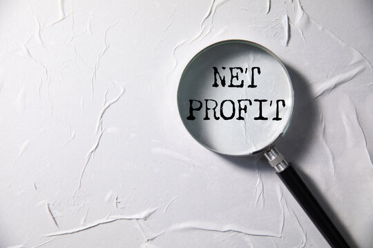 NET PROFIT text on paper