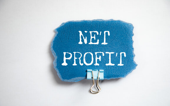 NET PROFIT text on paper
