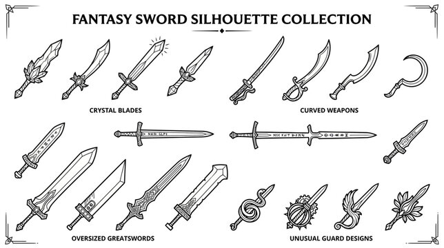 Fantasy Sword Collection Silhouette