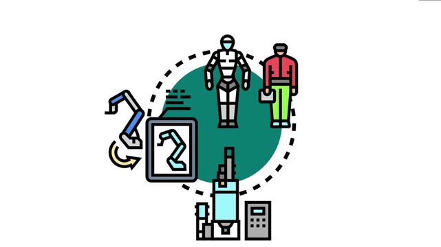 Development process an engineer or designer converting an initial prototype idea into a tangible robotic or automated manufacturing system for real world application and deployment