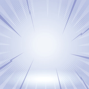 Blue Comic Speed Lines Abstract Background Vector Illustration