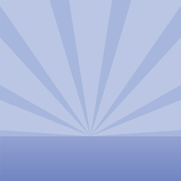 Blue Sunburst Ray Stage Abstract Background Vector Illustration