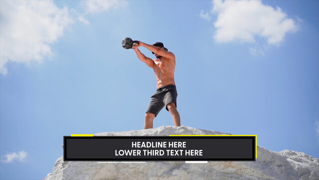 Screen Lines Lower Thirds &ndash; Animated Digital Screen Lines, Glowing Linear Effects, Futuristic Display Overlays and High-Tech Motion Graphics for Professional Video Editing