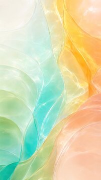 Abstract Background Featuring Translucent Waving Soft Colorful Layers With A Modern Fluid Aesthetic.