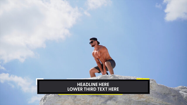 Screen Lines Lower Third 1 &ndash; Dynamic Screen Line Animations, Digital Scan Effects, Abstract Linear Patterns and Modern Technology Overlays for Promos, Openers and Social Media Videos
