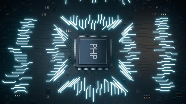 PHP chip processor CPU GPU technology bg able to loop endless 4k