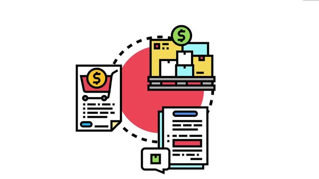 Business concept of managing procurement agreements for bulk orders, the process of purchasing goods, negotiating pricing, and handling supply chain logistics