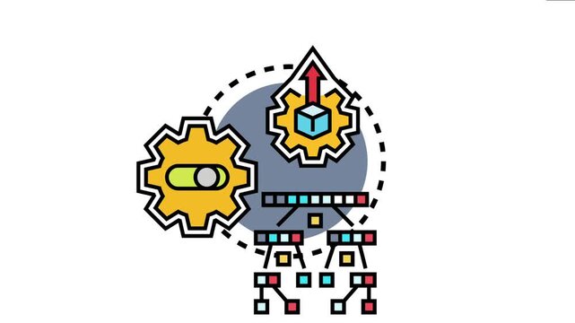 Quick and easy conceptual representing streamlined data handling, efficient process automation, and simple hierarchical organization for system optimization and fast analysis
