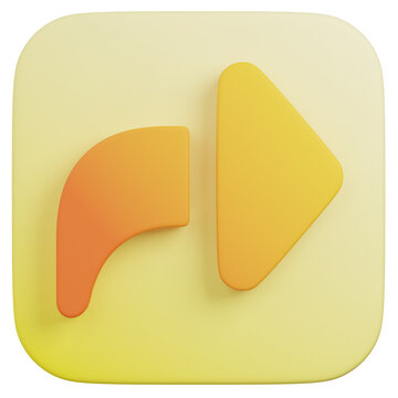 3D render redo arrow option Icon