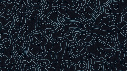 Cyan Topographic Map Background Contour Lines Texture © Nusrat007