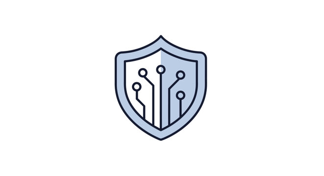 Shield with circuit board design.