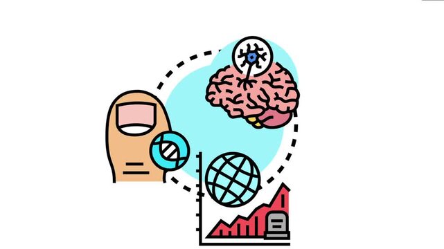 Concept promoting medical research. Genetic analysis. And global awareness for patients affected by uncommon conditions